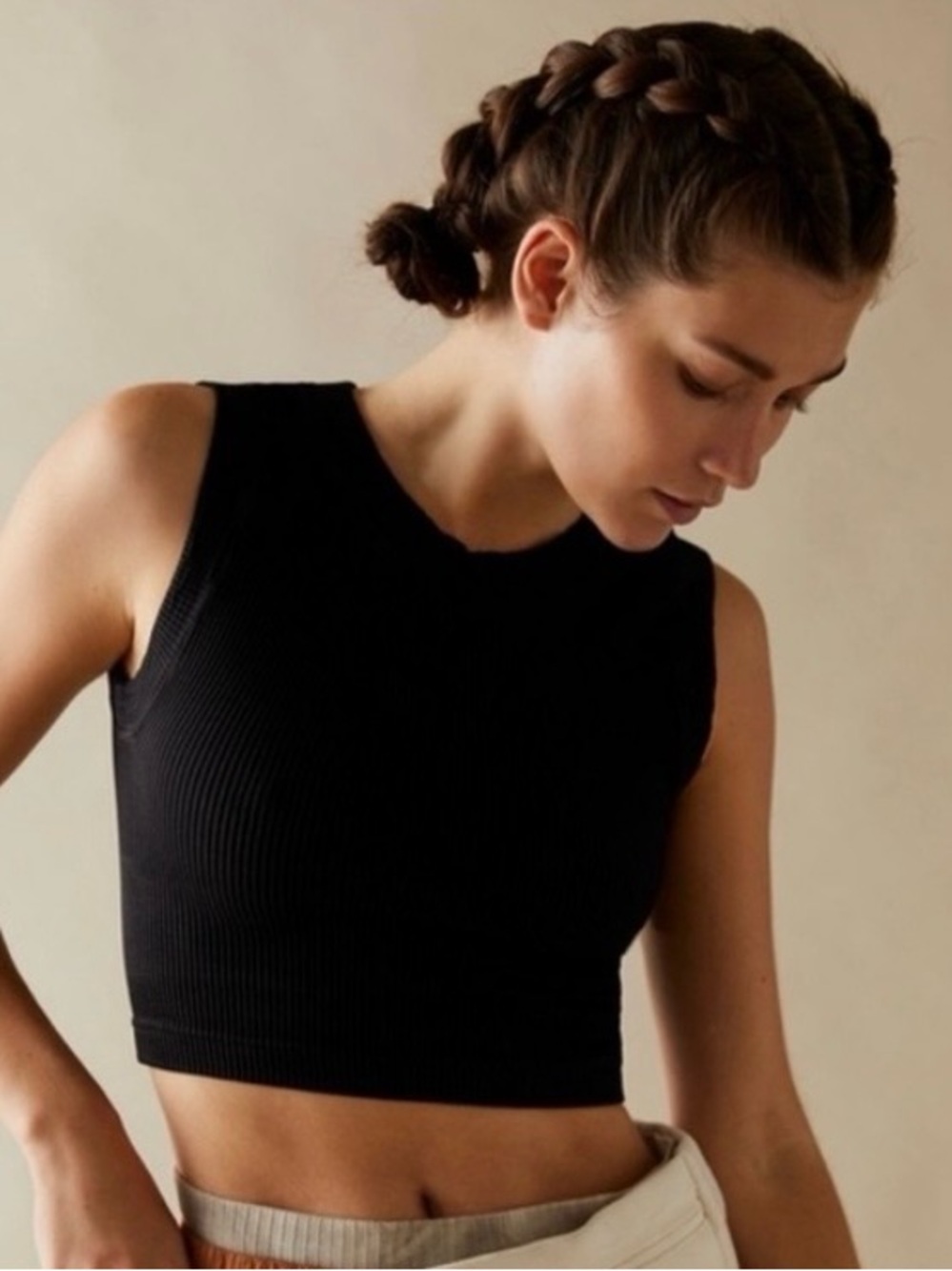 NWT Free People Movement Happiness Runs Muscle Tank 68995323 Black size XS/S